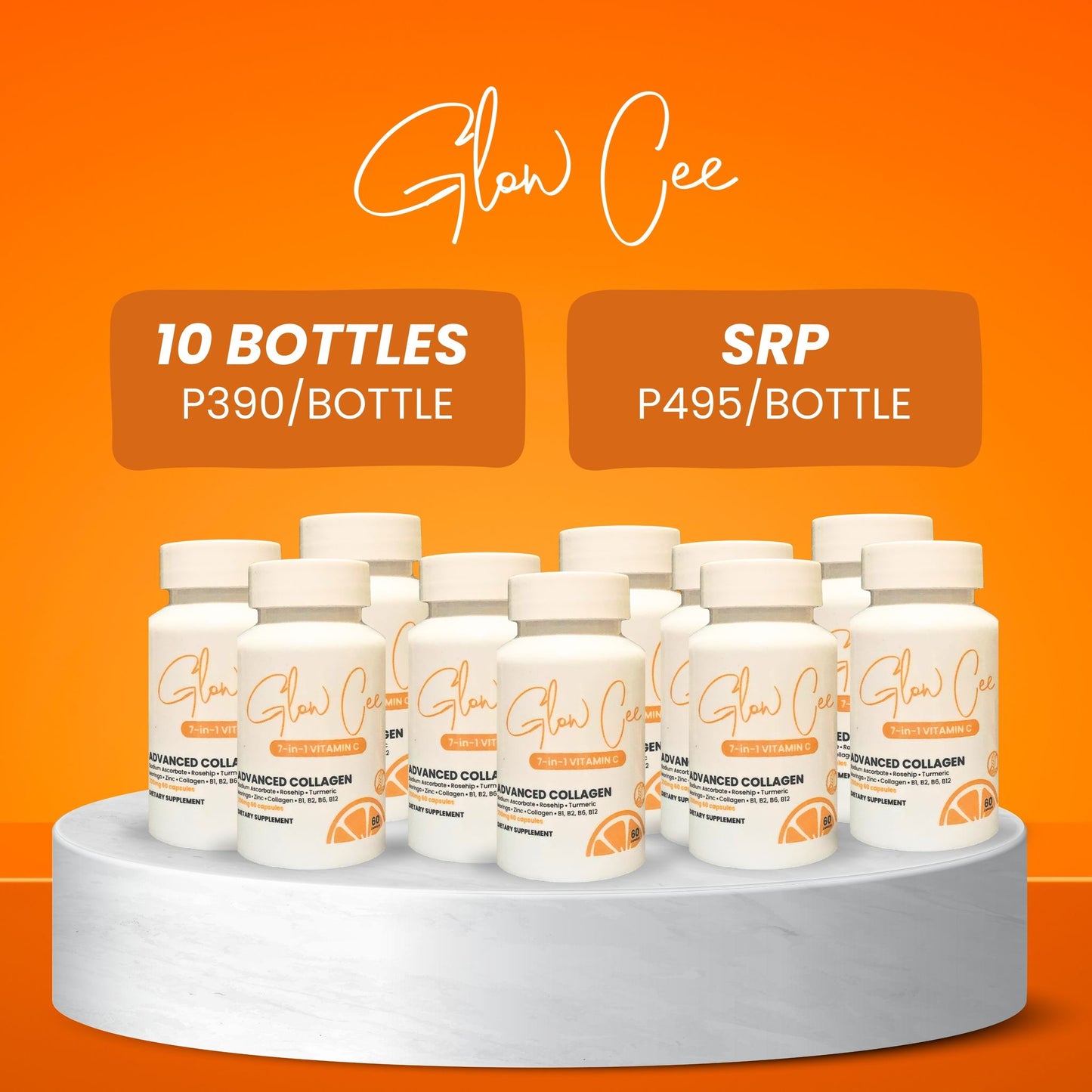 Glow Cee 7in1 Vitamin C w/ Collagen Reseller Package