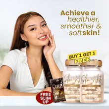 Load image into Gallery viewer, Take your skin to the next level with Glow White it's a whitening oral supplement that naturally protects the skin from UV rays and slows down the production of melanin making your skin more luminous and radiant.
Due to its whitening actives, it actually works to reduce fine lines and wrinkles while keeping your skin hydrated at the same time.
It also work as a barrier to prevent permeability and will help keep your complexion fresh and clear.